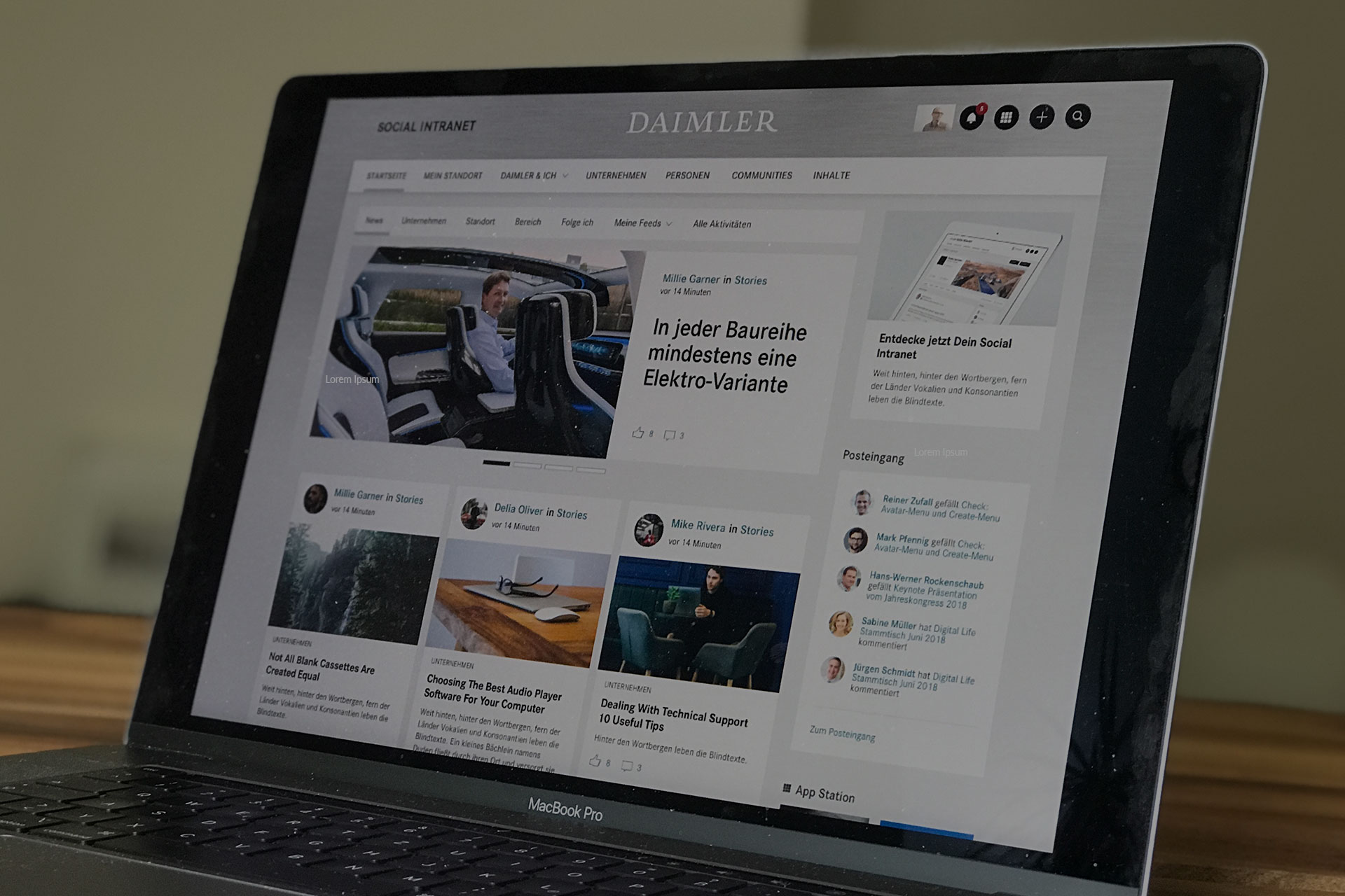 Beispiel eines Social Intranets aus der Praxis